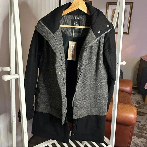 prAna Women’s Caprise Convertible Zip Insulated Herringbone Jacket - XS - NWT - Picture 5 of 11